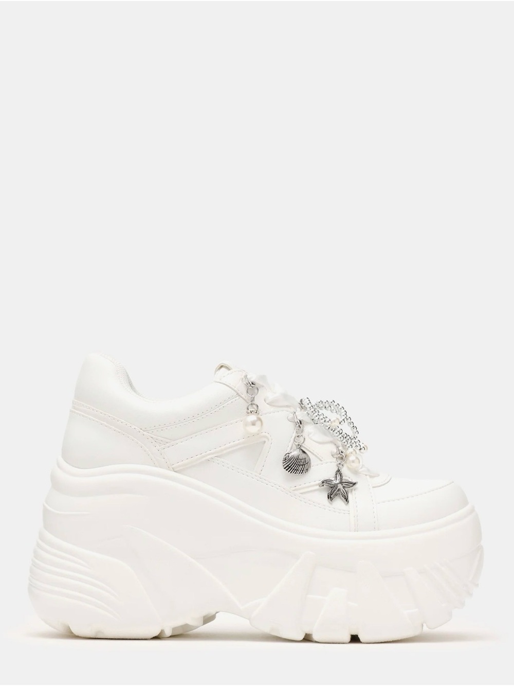 Steve Madden FIFI White | Platform Charm Sneakers